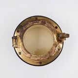 Vintage Dunhill Leather and Brass Cigar Humidor, 1960s