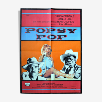 Affiche cinéma originale "Popsy Pop" Claudia Cardinale