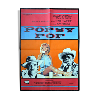 Affiche cinéma originale "Popsy Pop" Claudia Cardinale