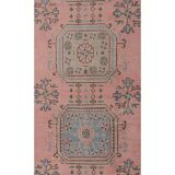 Vintage Turkish Oushak Rug Handwoven 79x664 cm