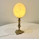 Ostrich egg on bronze stand old cabinet of curiosities lamp