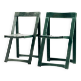 Beech chairs by Aldo Jacober for Alberto Bazzani, set of 2