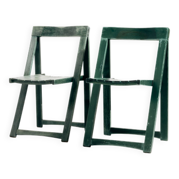Beech chairs by Aldo Jacober for Alberto Bazzani, set of 2