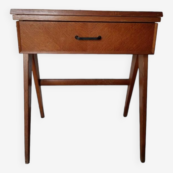 Bureau console vintage pieds compas