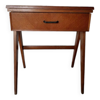 Bureau console vintage pieds compas