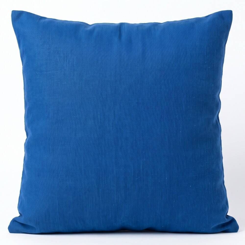 Silk Embroidered Pomegranate Design Cushion Cover. Navy Blue Throw Pillow Case. Traditional Accent Pillow