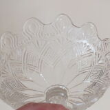 Old 19th Foot Cast Crystal Display Cup Twisted