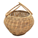 Panier boule en rotin tressé à anse