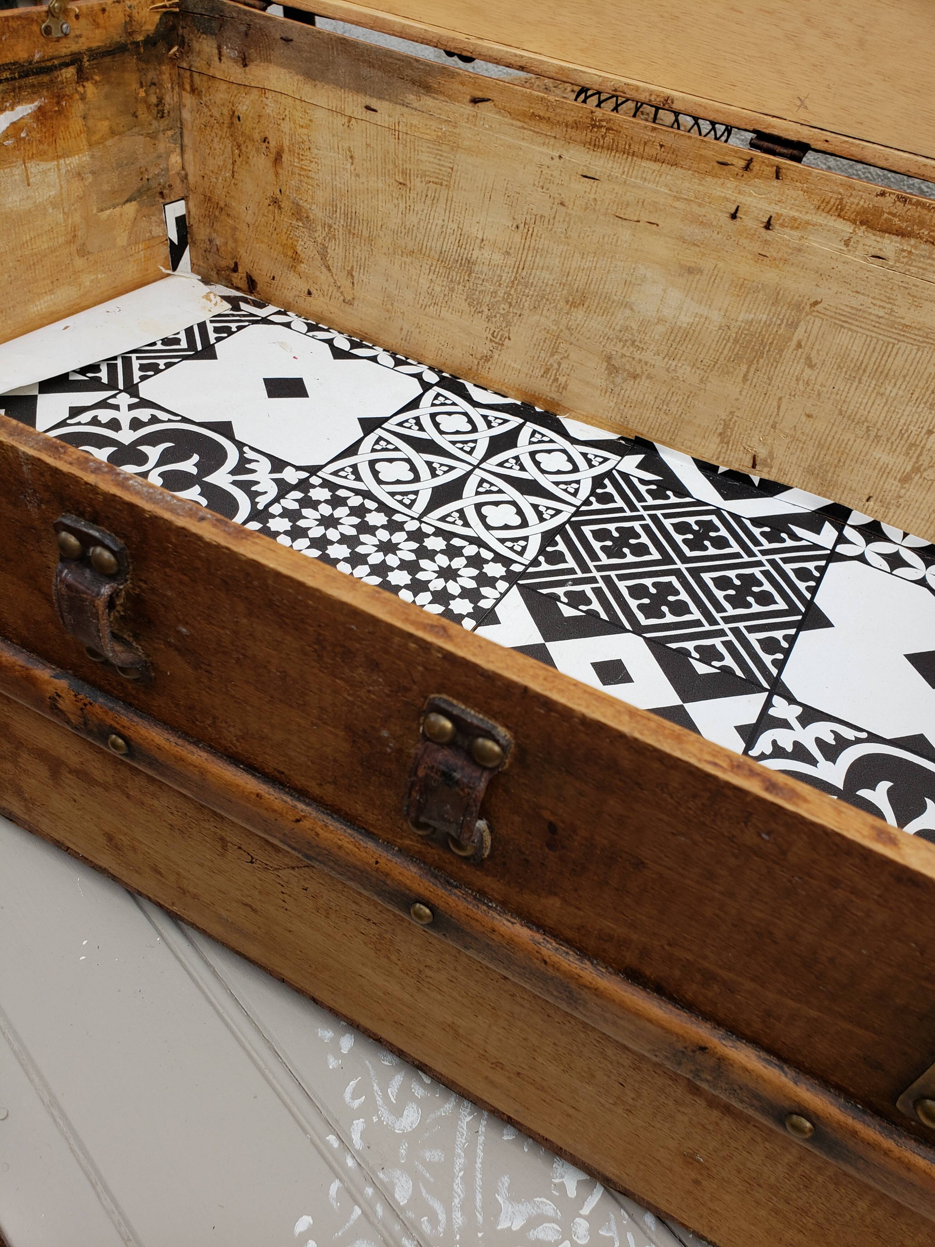 Old wooden trunk