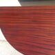 Half-moon console table, extendable in Empire style.