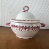 Vintage cracked iron earthenware candy box