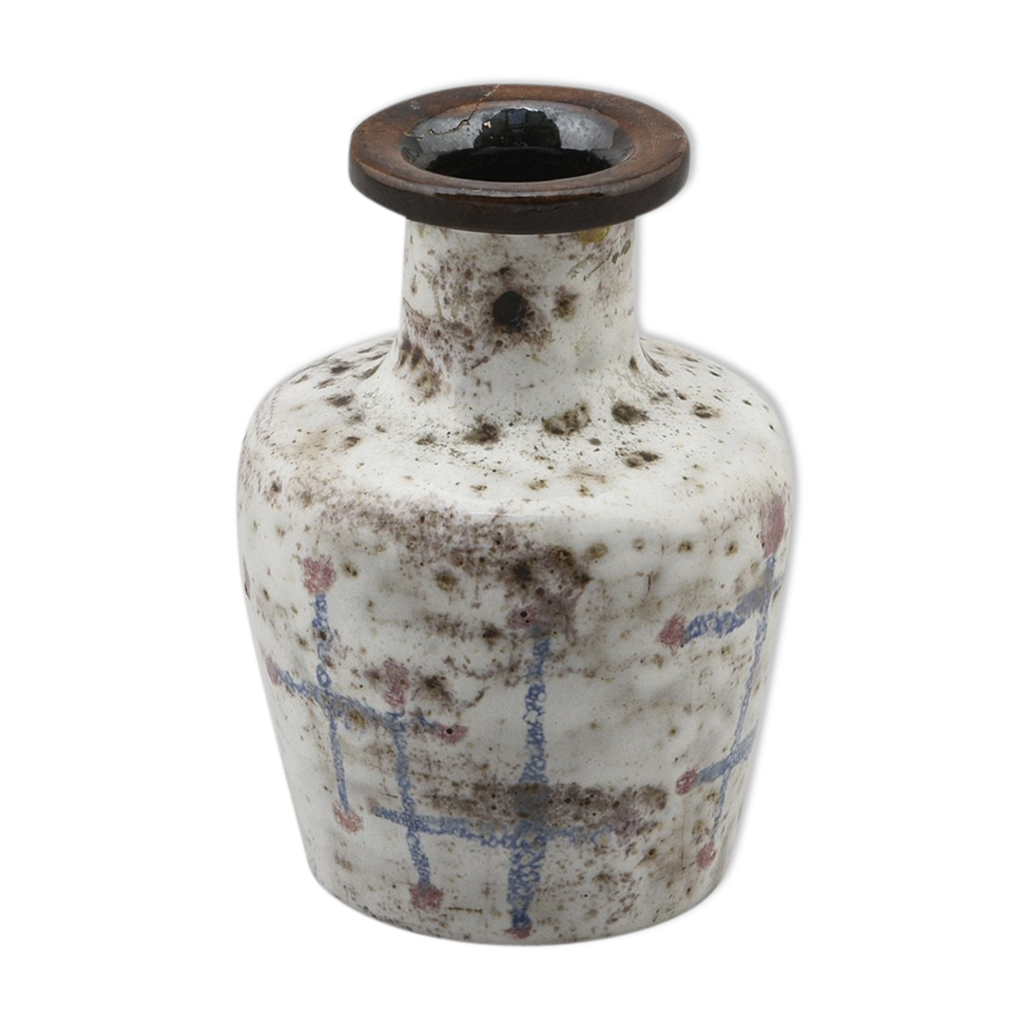 Ceramic vase by Juliette Derel and Jean Rivier, circa 1950