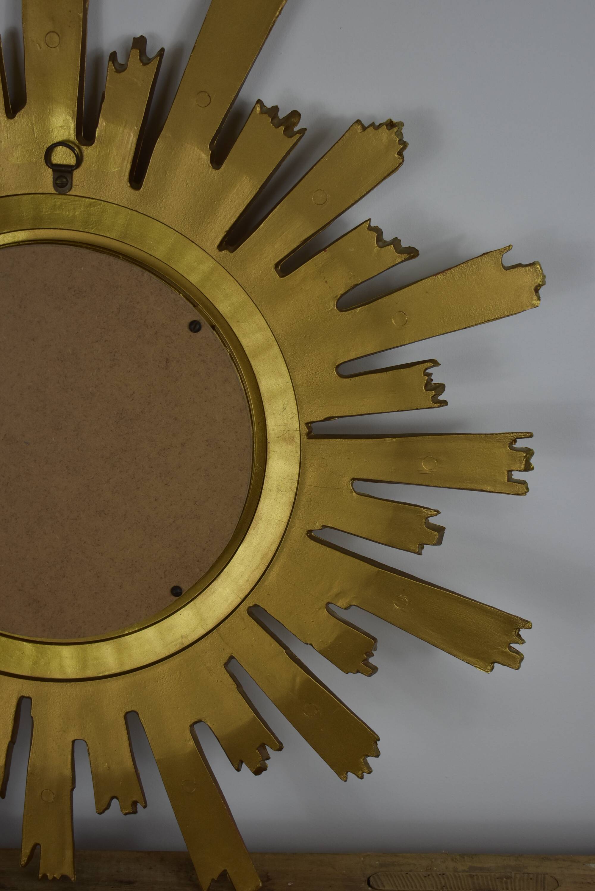 Vintage golden sun mirror 58cm