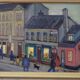 Peinture à l’huile moderne suédoise, Åke Waldemar Larsson, huile sur panneau, 1980