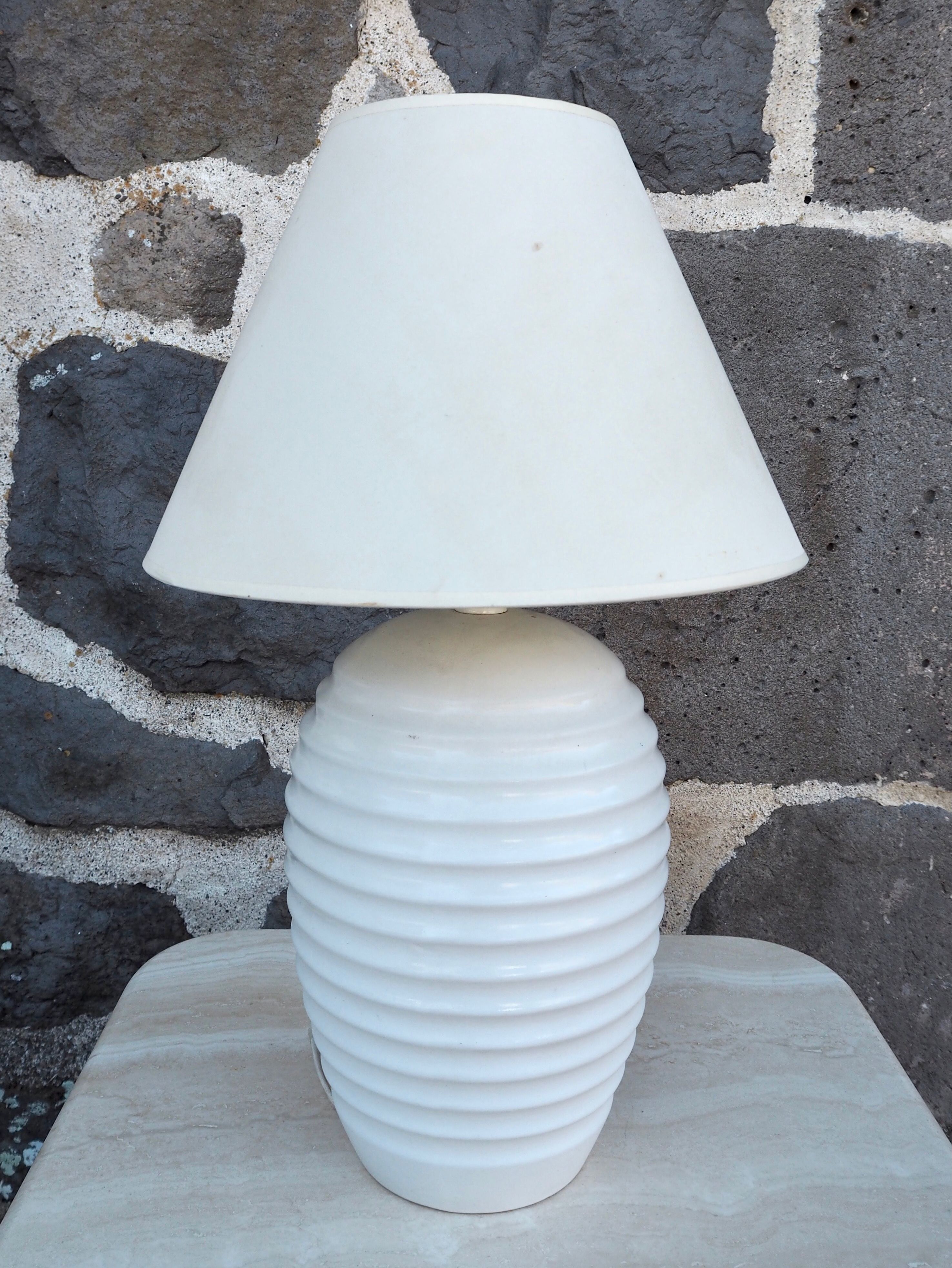 Lamp with ceramic stand XL
