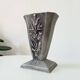 Antique art deco vase in solid aluminum