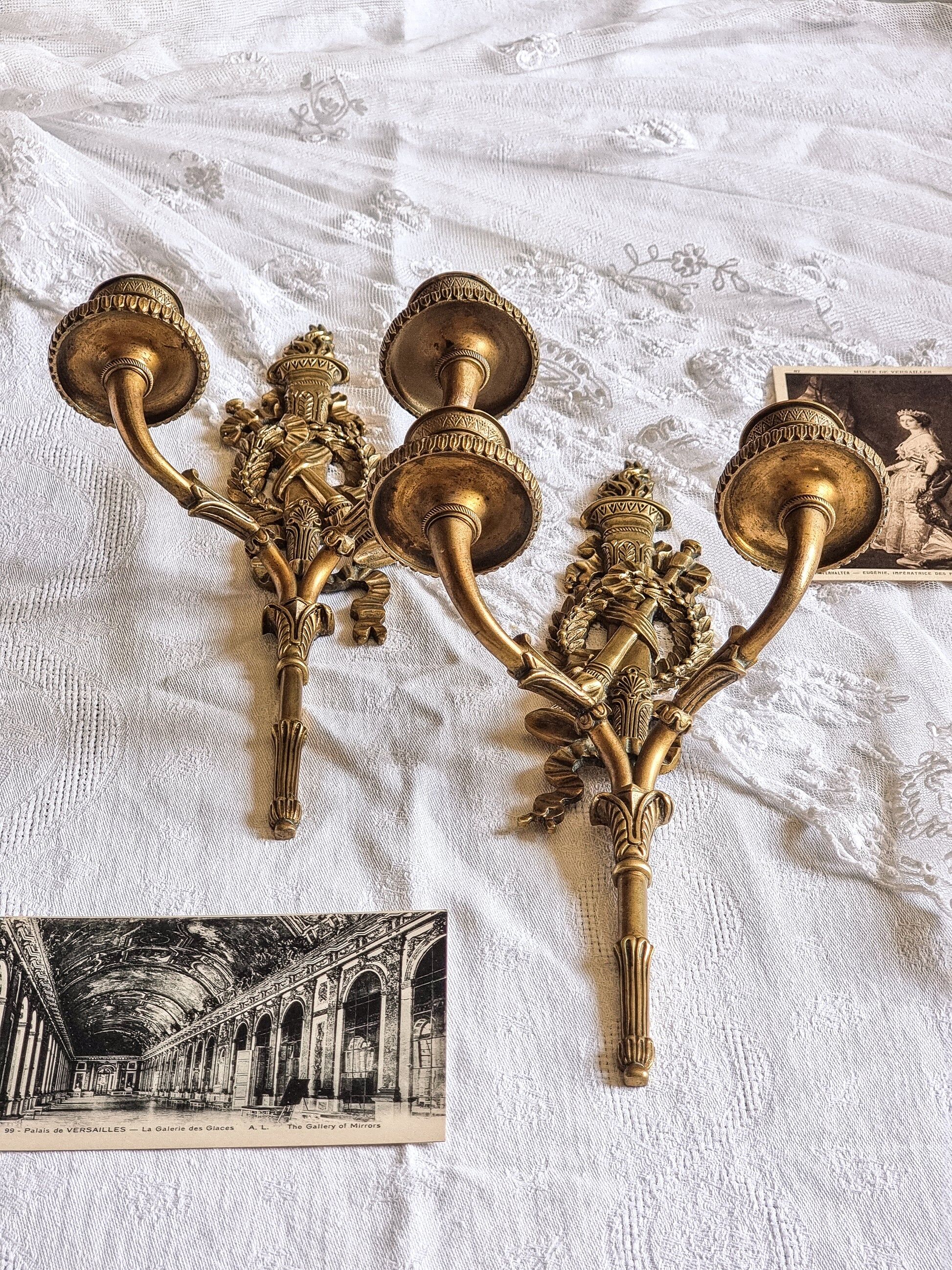 Empire wall sconces