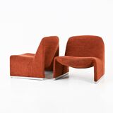 Pair of Alky Armchairs by Giancarlo Piretti for Anonima Castelli, 1970s