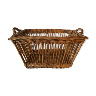 Vintage rattan basket