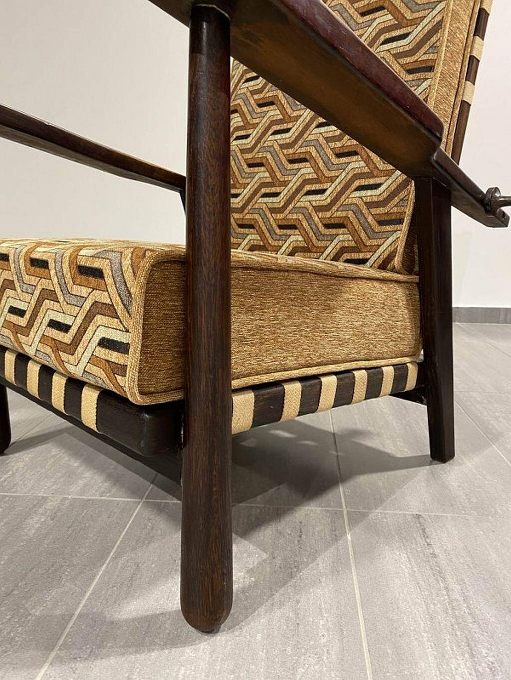 Adjustable armchair by Jan Vanek for Krásná Jizba 1940s