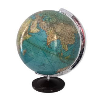 Globe terrestre lumineux vintage marque columbus