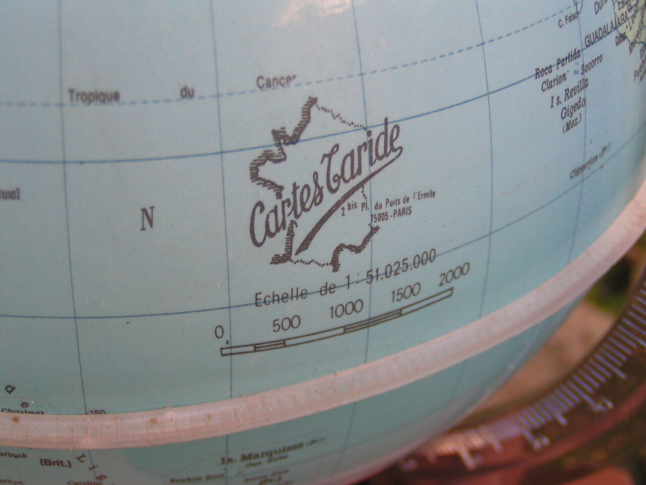 Luminous globe Taride 70s