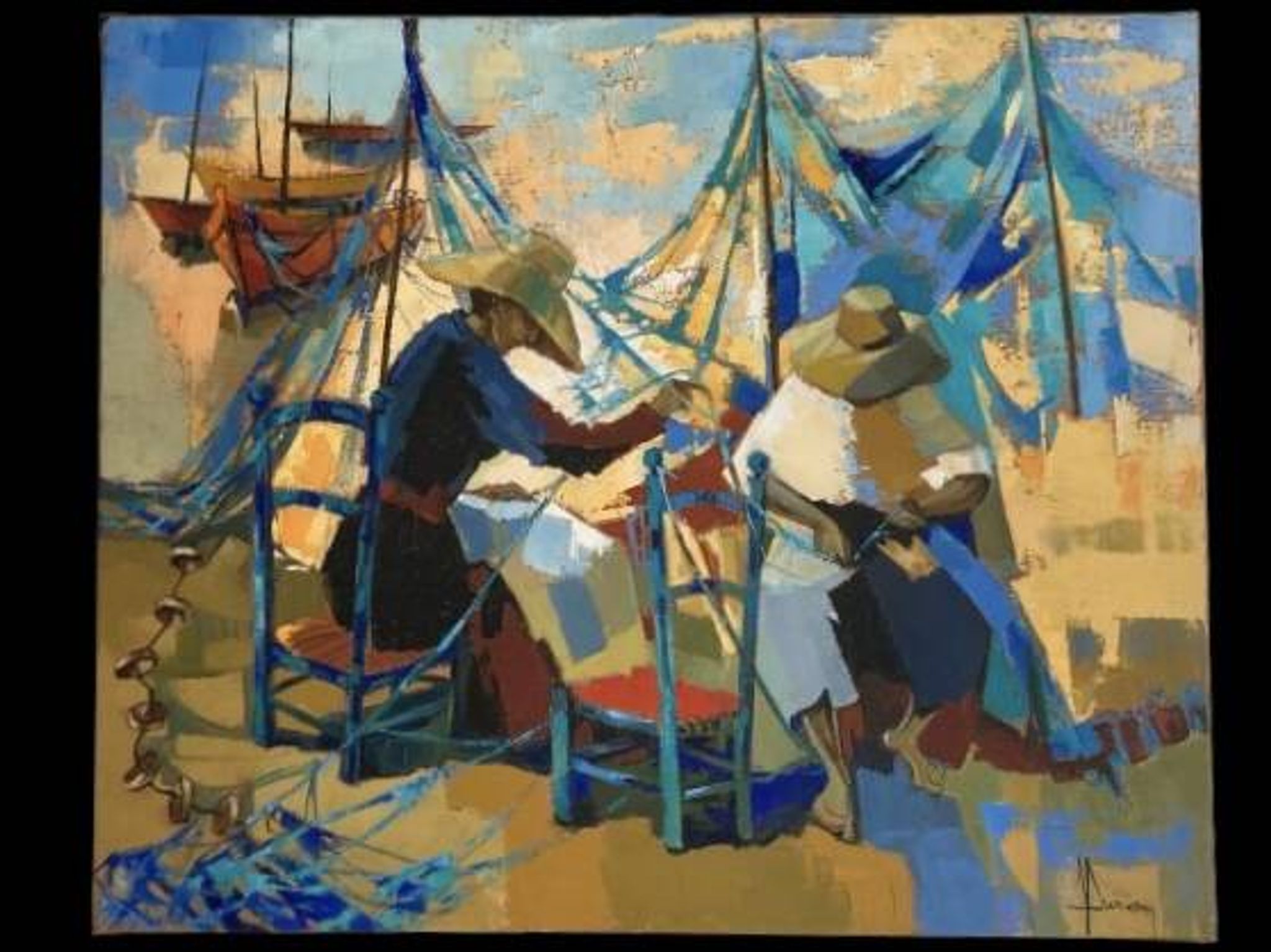 Peinture Jori Duran - Les ramendeuses