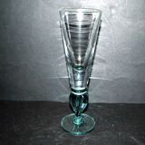 Vintage absinthe glass in blue blown glass H25cm