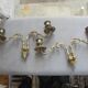 Pair of Bronze Piano Candlesticks