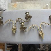 Pair of Bronze Piano Candlesticks