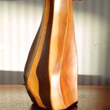 "Noll" lamp in wood and rope, circa 1950