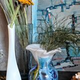 Vase glass paste of the glassmakers of Maure Vieil Mick and Bob Le Bleïs 80s