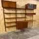 Vintage scandinavian teak wall unit by Poul Cadovius for Royal System 1960s