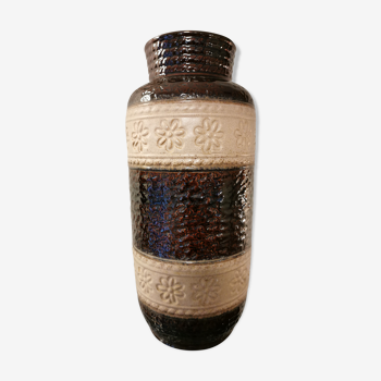 Vase vintage en céramique glacée West Germany