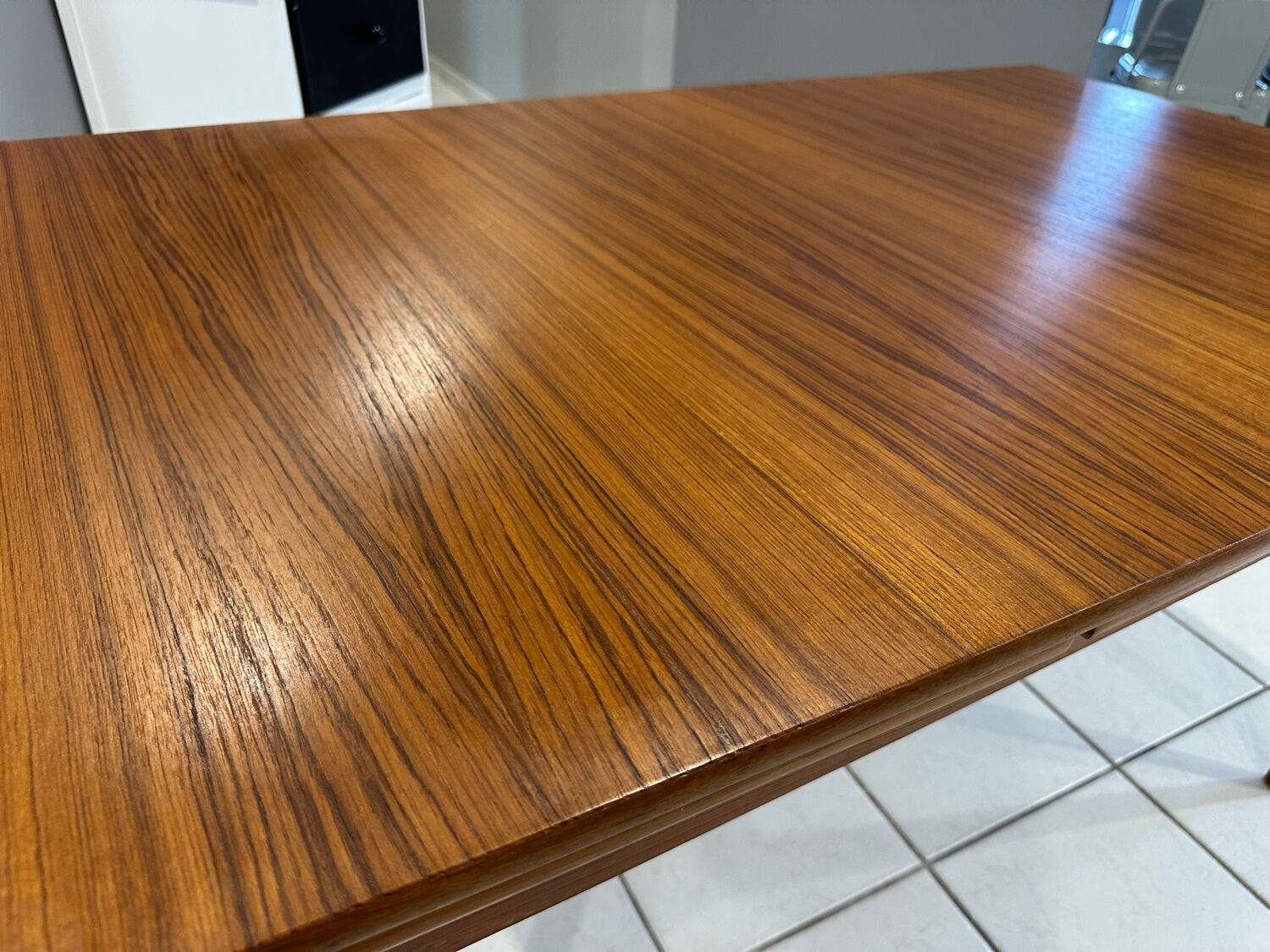 Vintage 1970s extendable Scandinavian teak table