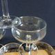 6 antique champagne glasses