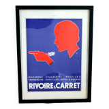 Rivoire and Carret paste - vintage pub poster 1930