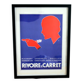 Rivoire and Carret paste - vintage pub poster 1930