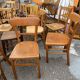 Set of 30 vintage bistro and restaurant chairs