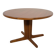 Mid-Century Teak Round Extending Dining Table, Denmark, 1960s