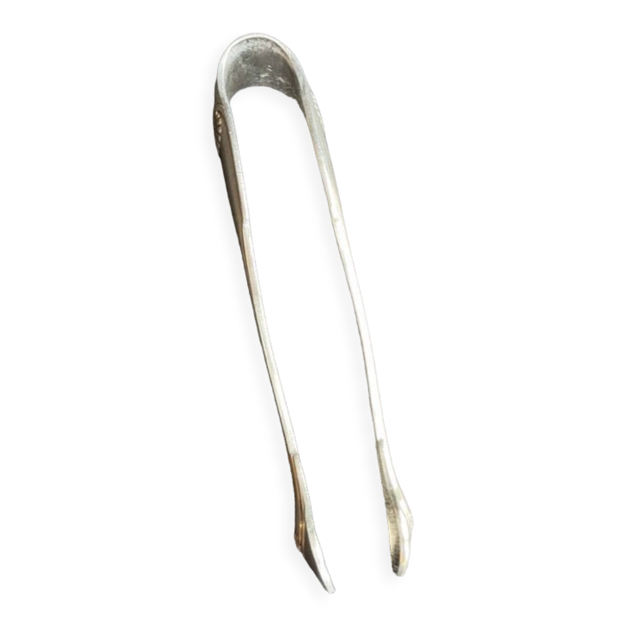 Christofle silver metal sugar tongs model Vendôme/Arcantia before 1983
