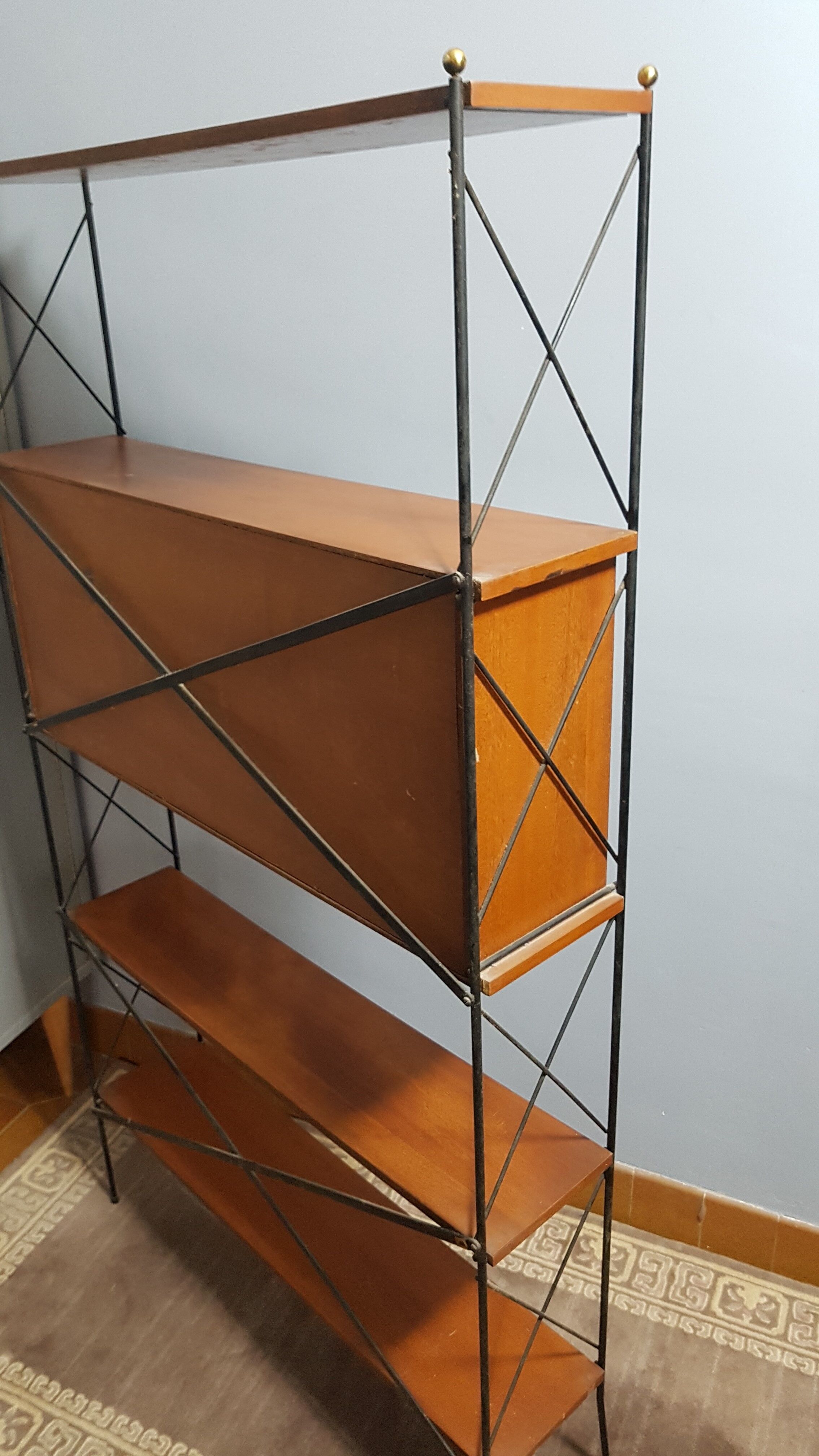 Library shelves string style taken 1960.