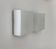 Pair of vintage wall lights, brushed metal and opaline glass, France, 1970