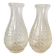 Pair of molded glass vases, 1950s