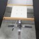 Round table rises and lowers Osvaldo Borsani black and chrome with extension