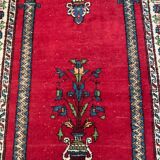 Vintage woven wool rug 130x80