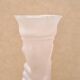 Pale pink glass vase decorated with a hand, 1960s