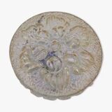 Iridescent cast glass ceiling light by Helena Tynell