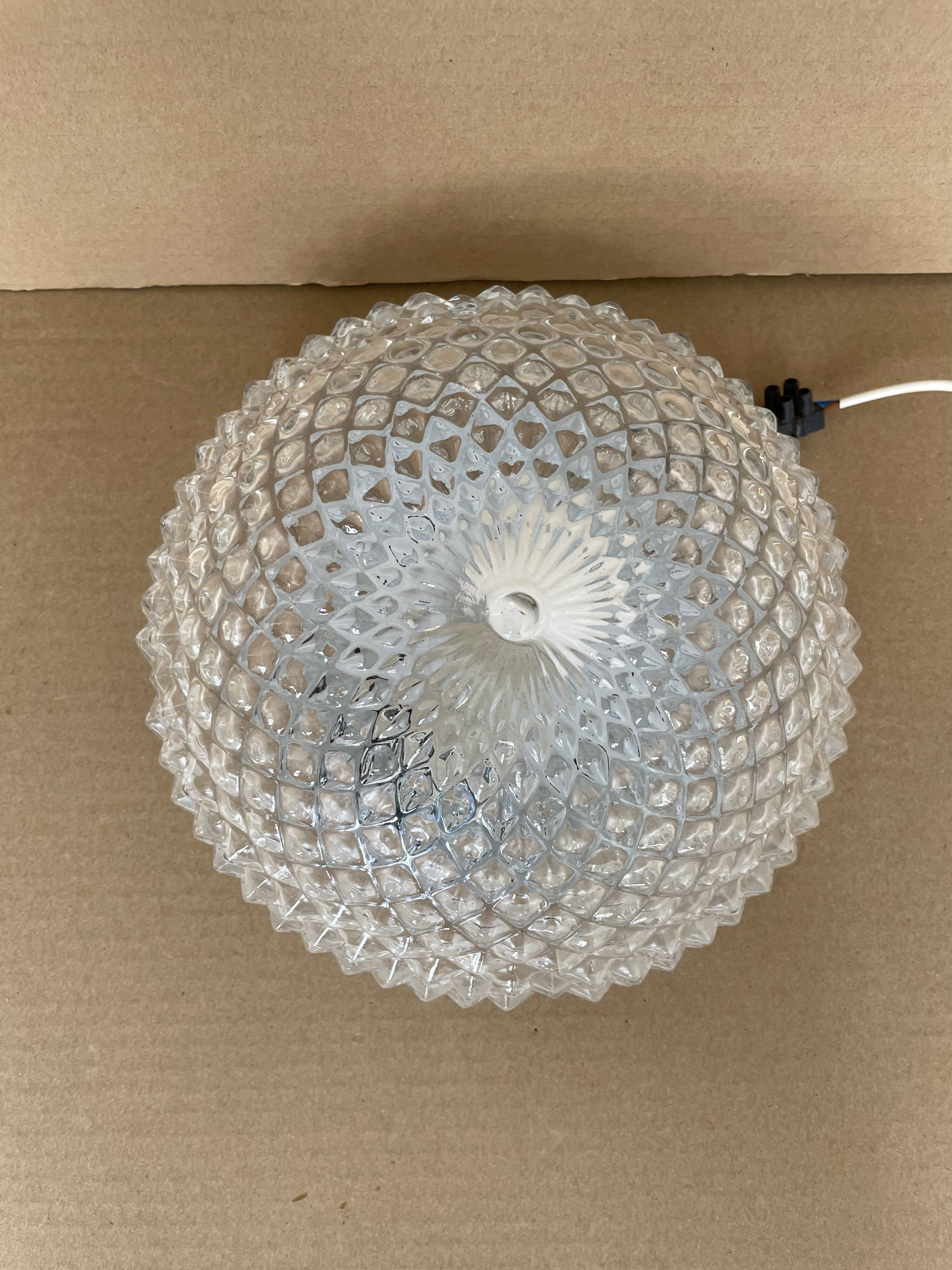 Vintage glass ceiling or wall light