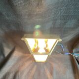 SOTHIS wall lamp - hexagonal - glass and brass - Italy